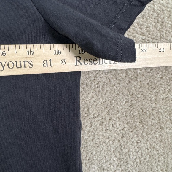 Everlane Uniform Shirt Mens Small Black Organic Cotton V-Neck Short Sleeve Tee - Picture 6 of 9